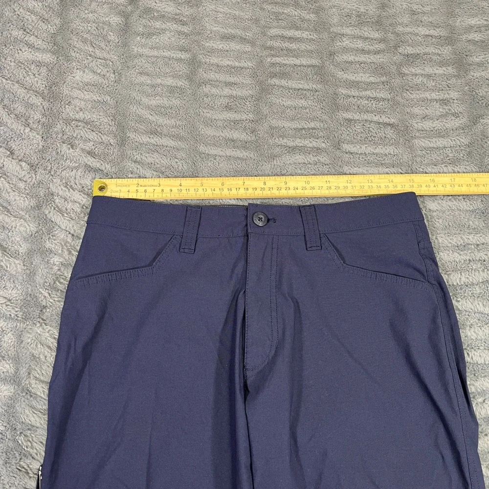 Eddie Bauer Mens Tech‎ Pant 32x28 Navy Blue Nylon Spandex Stretch Hiking 1423671
